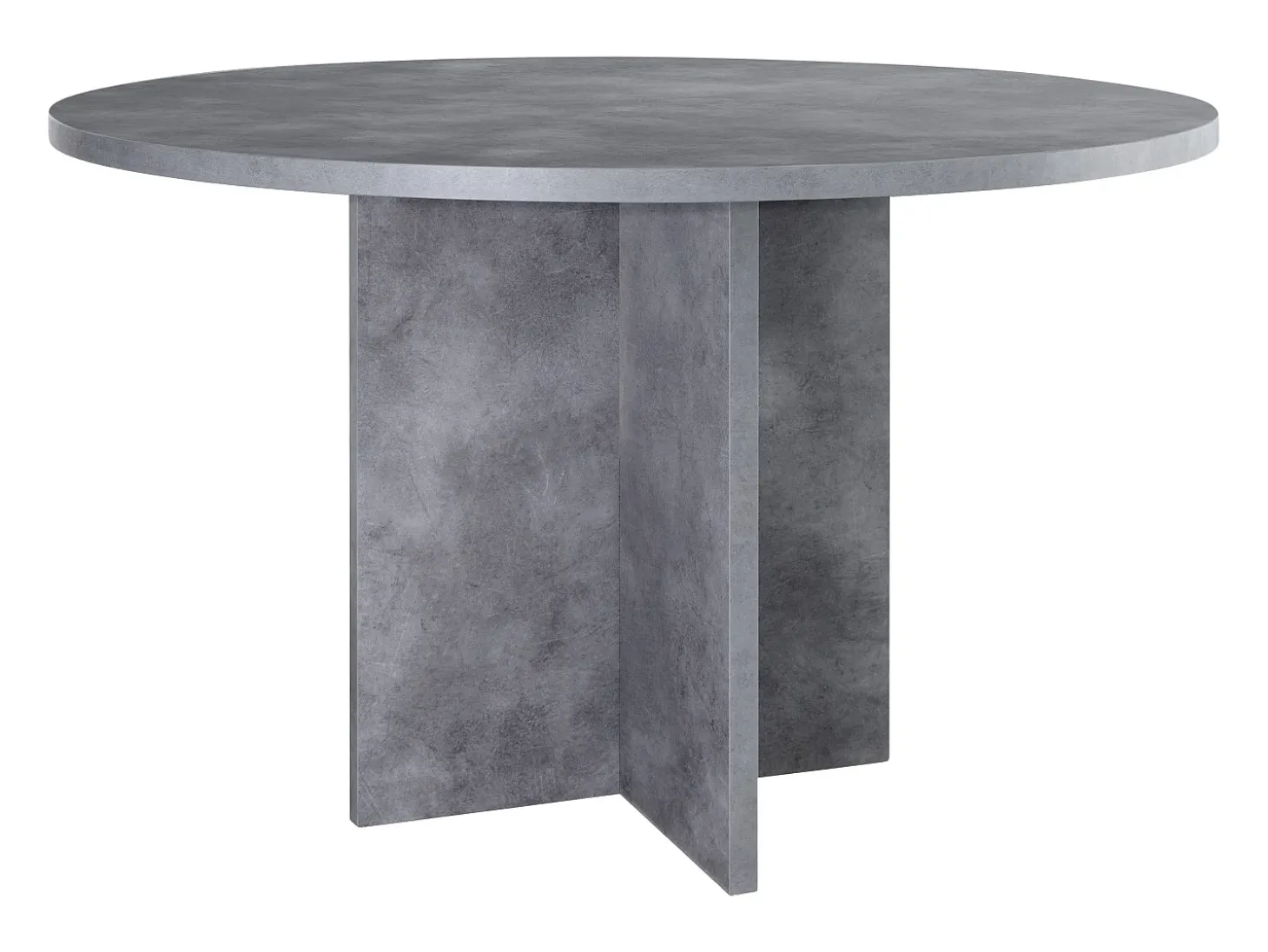Mesa de comedor de panel laminado efecto microcemento de 120 cm