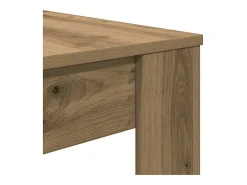 Mesa de comedor de roble artesanal 120x60x76 cm madera de ingeniería