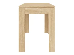 Mesa de comedor de roble Sonoma 120x60x76 cm Madera de ingeniería