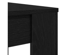 Mesa de comedor de roble negro 120x60x76 cm madera de ingeniería