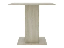 Mesa de comedor de roble Sonoma 80x80x75 cm Madera de ingeniería