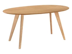 Mesa de comedor diseño escandinavo oval roble L160 MARIK