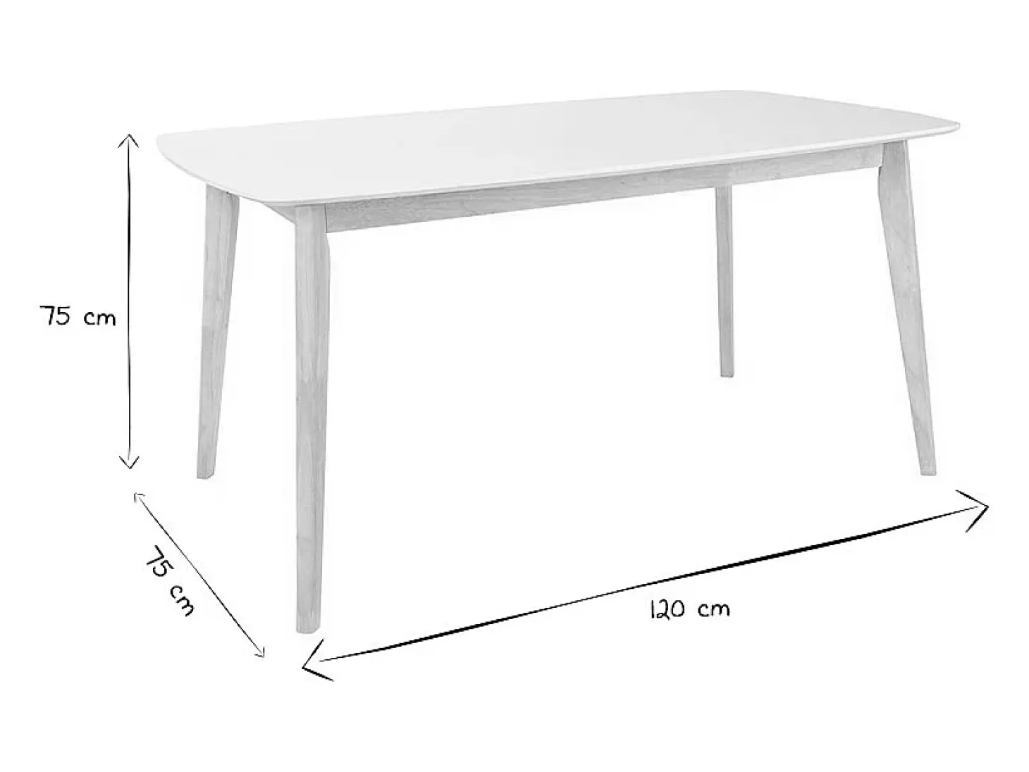 Mesa de comedor diseño L120 LEENA