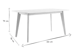 Mesa de comedor diseño L150 LEENA