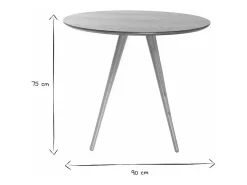 Mesa de comedor diseño redondo nogal D90 ARTIK