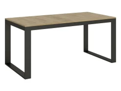 Mesa de comedor extensible tiroz evolución-Marrón-Base y soporte con ruedas-180 à 440cm