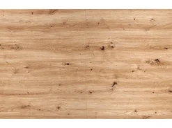 Mesa de comedor extensible roble y negro 130cm Celso