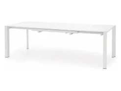 Mesa de comedor extensible Mike lacada en blanco - 130cm / 210cm