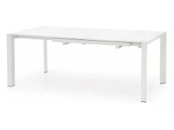 Mesa de comedor extensible Mike lacada en blanco - 130cm / 210cm