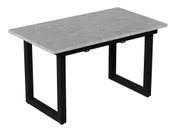 Mesa de comedor extensible multifuncional de acero - estilo industrial - Gris