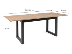 Mesa de comedor extensible de madera 10 plazas KOTOR