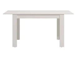 Mesa de Comedor Extensible – 120/160x80x76 cm, Color Blanco Mate, Diseño Moderno, Laminado Resistente, Apertura Central, Fácil Limpieza