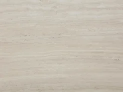 Mesa de comedor extensible para 6 a +12 personas en MDF - Efecto travertino beige - CLOEVA