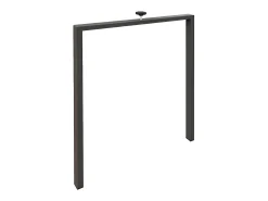 Mesa de comedor extensible evolución Flavio-Color Gris cemento-Ancho extensible