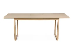 Mesa de comedor extensible chapado roble L160-240 cm LAHO