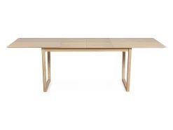 Mesa de comedor extensible chapado roble L160-240 cm LAHO