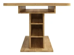 Mesa de comedor extensible de madera PB con espacio de almacenamiento - Natural claro