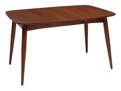 Mesa de comedor extensible nogal L90-130 cm NORDECO