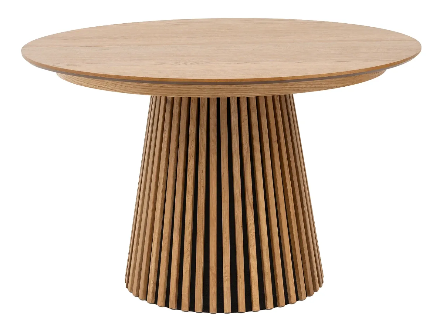 Mesa de comedor extensible 4 a 8 personas de roble - Natural - CARMIZA