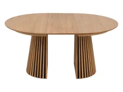 Mesa de comedor extensible 4 a 8 personas de roble - Natural - CARMIZA