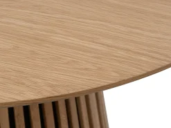 Mesa de comedor extensible 4 a 8 personas de roble - Natural - CARMIZA