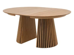 Mesa de comedor extensible 4 a 8 personas de roble - Natural - CARMIZA