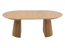 Mesa de comedor extensible 4 a 8 personas de roble - Natural - CARMIZA