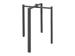 Mesa de comedor extensible de madera Kristo patas en V-Color Natural-Soporte 4 pies-5 alargaderas finas-Ancho extensible
