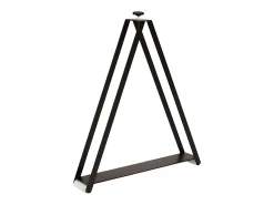 Mesa de comedor extensible de madera Ribo-Color Gris cemento-Base y soporte con ruedas-5 alargaderas finas-Ancho extensible