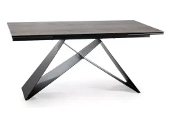 Mesa de comedor extensible de diseño con tablero cerámico Legno 160-240 cm Acebo