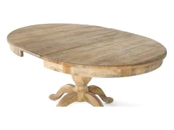 Mesa de comedor extensible de madera de mango fabricada a mano
