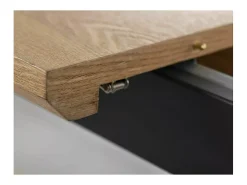 Mesa de comedor extensible 160-200 cm aspecto roble Tommy