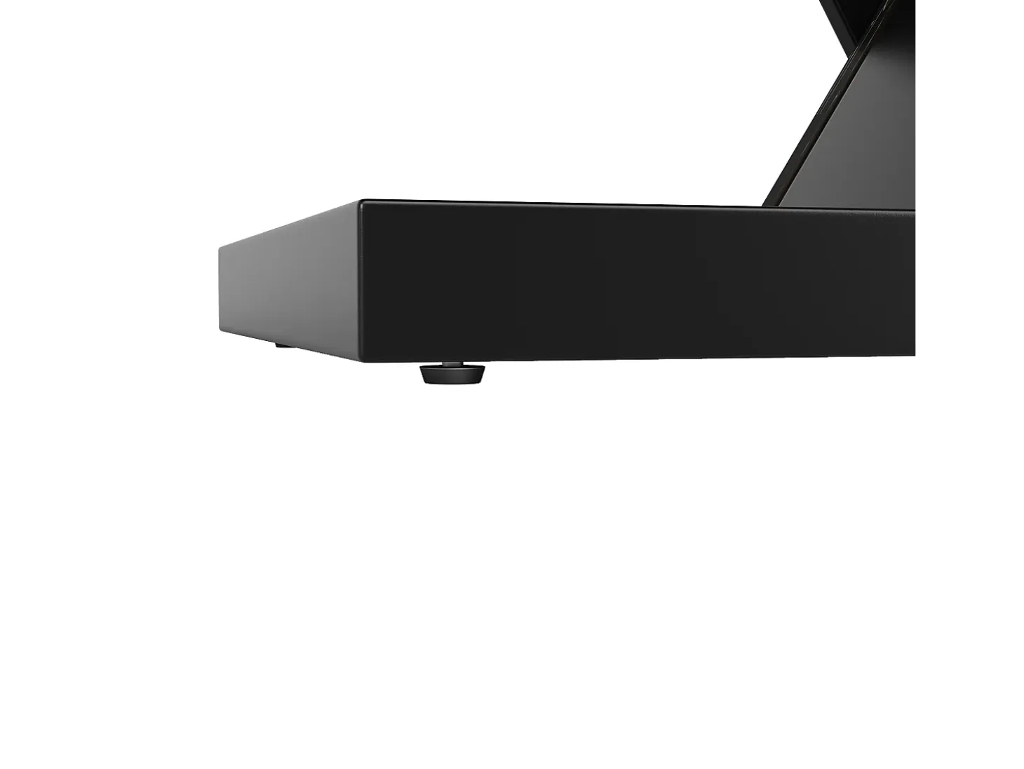 Mesa de comedor extensible (120-160×75×75,5 cm), MDF+Metal, con estampado de mármol negro