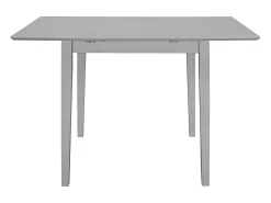 Mesa de comedor extensible gris (80-120)x80x74 cm MDF