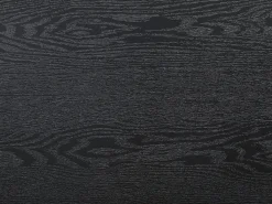 Mesa de comedor extensible para 6 a 12 comensales de MDF y acero - Negro - KOMONI