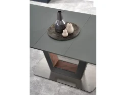 Mesa de comedor extensible Bussy 160-200 diseño gris