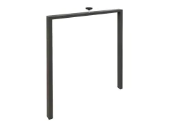 Mesa de comedor extensible tiroz-Color Blanco-Soporte 2 pies-Alargaderas -Ancho extensible