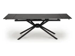 Mesa de comedor extensible Viktor de mármol negro 160 - 200 cm