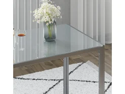 Mesa de comedor gris 120x70x75 grand