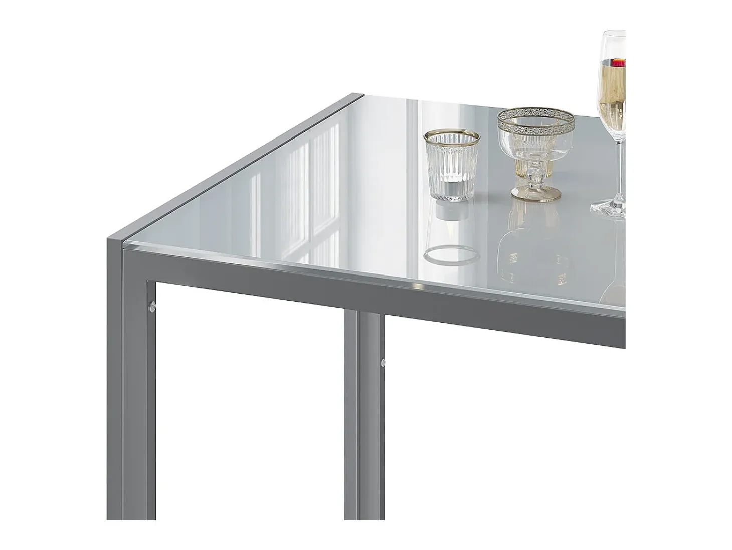 Mesa de comedor gris 120x70x75 grand