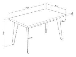 Mesa de comedor Kay Roble Honey