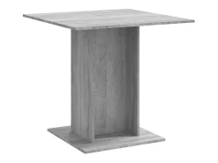 Mesa de comedor madera contrachapada gris Sonoma 80x80x75 cm