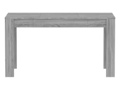 Mesa de comedor madera contrachapada gris Sonoma 140x74,5x76 cm