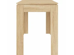 Mesa de comedor madera contrachapada roble Sonoma 120x60x76cm ES787087