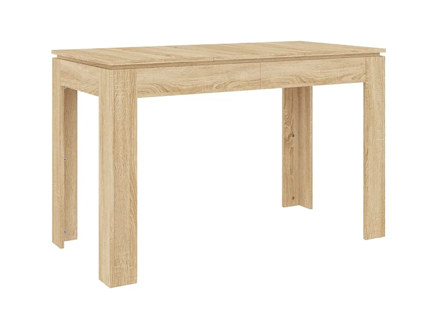 Mesa de comedor madera contrachapada roble Sonoma 120x60x76cm ES787087
