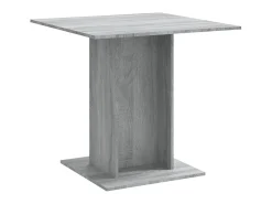 Mesa de comedor madera contrachapada gris Sonoma 80x80x75 cm ES182489