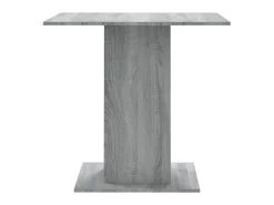 Mesa de comedor madera contrachapada gris Sonoma 80x80x75 cm ES182489