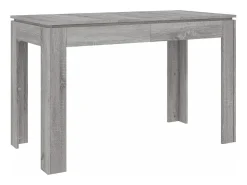 Mesa de comedor madera de ingeniería Sonoma gris 120x60x76 cm