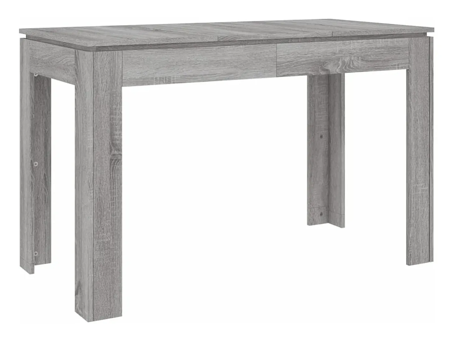 Mesa de comedor madera de ingeniería Sonoma gris 120x60x76 cm