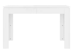 Mesa de comedor madera de ingeniería blanco brillo 120x60x76 cm ES518027